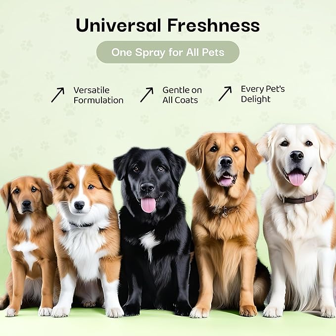 605Products Premium Dog Cologne & Odor Eliminator - Long Lasting Puppy Perfume, Deodorant & Grooming Spray with Essential Oils, 2oz Show Dog (3-Pack)