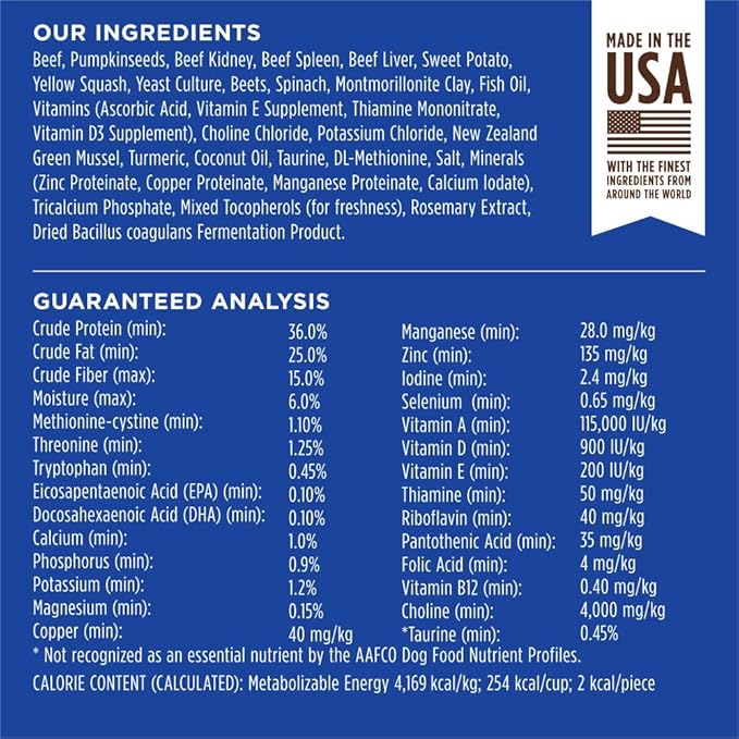 Instinct Raw Boost Mixers Freeze Dried Dog Food Toppers for Dry Food, Grain Free Dog Food Toppers with Beef for Dogs - Multivitamin for Adults 7+, 12.5 oz