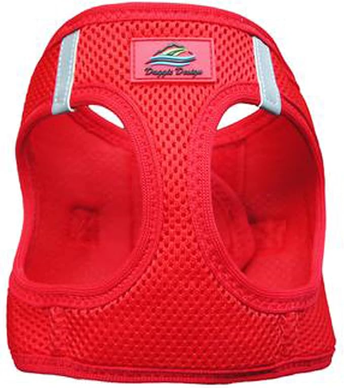 Doggie Design American River Ultra Choke-Free Harness (Red, Small (Chest 13"-16" Weight 6-11 Lbs))
