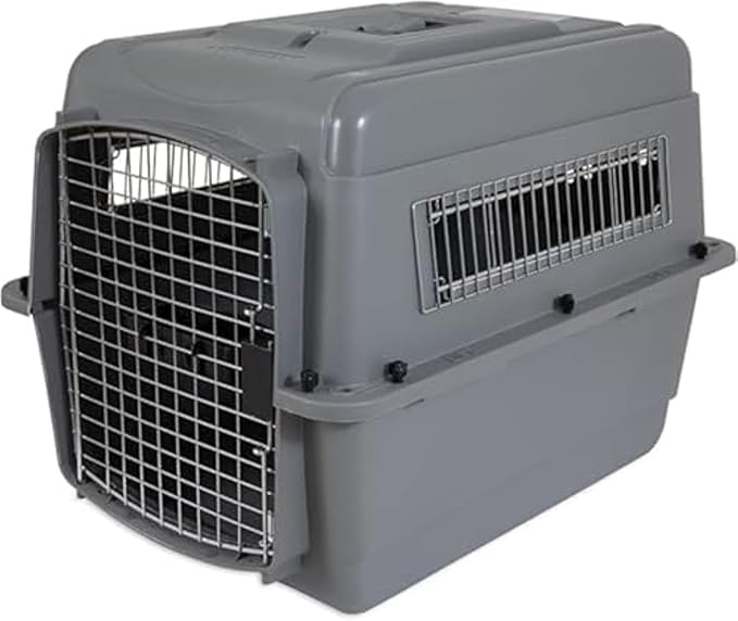 Petmate Sky Kennel - For Air and Travel, Airline Approved Dog Crate for Pets up 15-30 lbs, Heavy Duty Dog Kennel, Made in the USA- 28 Inches