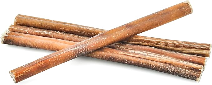 Barkworthies Odor-Free 12-inch Bully Sticks - Healthy Dog Chews - Protein-Packed, Easily digestible, All-Natural Rawhide Alternative Dog Treats - Promotes Dental Health - 3 Count (Pack of 3)