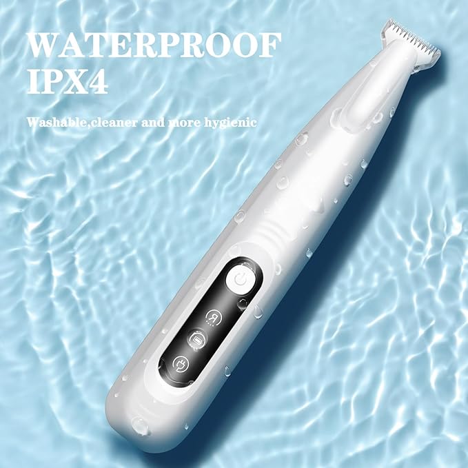 Dog Paw Trimmer,Upgraded Grooming Kit with LED Display,LED Light,Type-C Rechargeable,Cordless Feature,Low Noise Clipper for Dog and Other Pet's Hair Around Paw,Face,Eyes,Ears and Rump