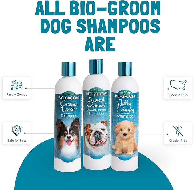Bio-Groom Oatmeal Dog Shampoo-for Allergies and Itching, Cruelty-Free, Dog Bathing Supplies, Puppy Shampoo for Sensitive Skin, Made in USA, Anti-Itch Dog Products-2.5 Gallons