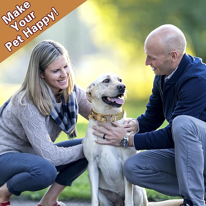 KCUCOP Tactical Dog Collar with Handle,Adjustable Military Dog Collar with Metal Buckle and Patches,Heavy Duty Dog Collars for Medium and Large Dogs (Camo-L)