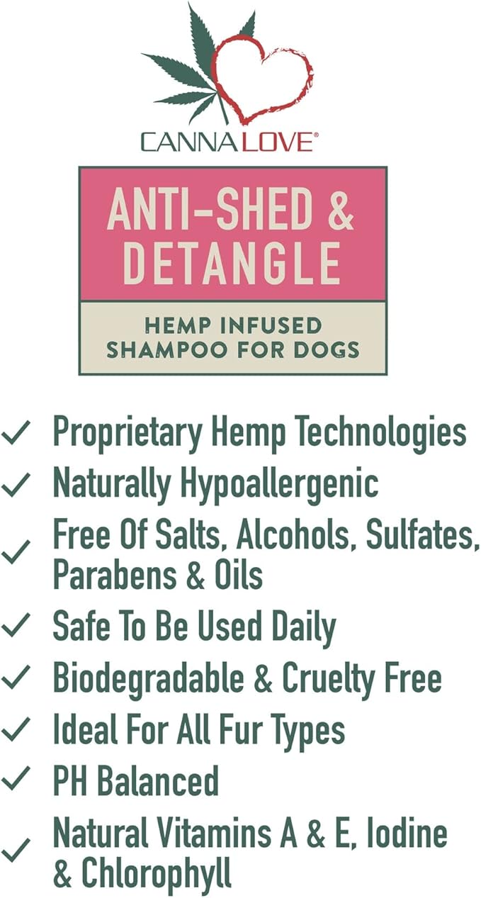 CannaLove Anti-Shedding/Detangling Shampoo