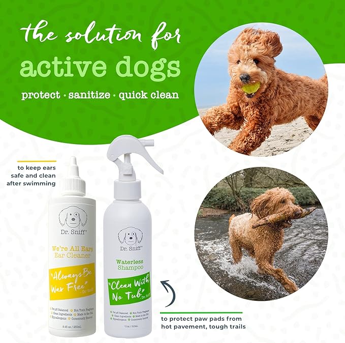 Waterless Pet Shampoo Spray, No Rinse Cleansing Treatment for Dog & Cat Hair, Protects Coat & Moisturizes Skin, Made in The USA, 7.1 Oz