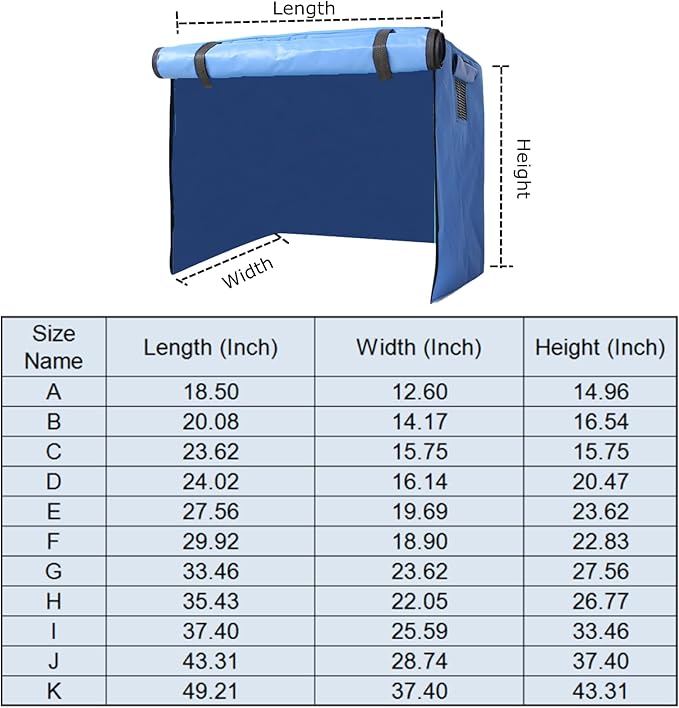 Dog Crate Cover Waterpoof Blue Pet Kennel Covers for Puppy Cat Indoor Outdoor Fit for 1 Door Wire Crate, 24.02x16.14x20.47 Inch