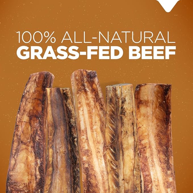 Natural Farm Rib Bones for Dogs (9-10 Inch, 8 Pack) - Beef Ribs for Dogs, Farm-Raised Cattle - Slow-Roasted Flavor Treats, Promotes Dental Health, Great for Medium and Large Dogs