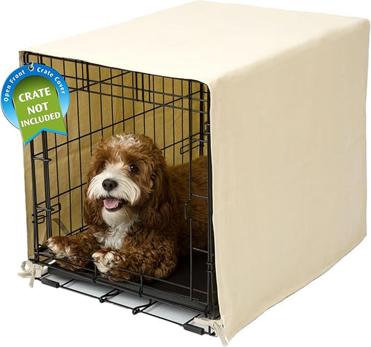 Pet Dreams Dog Crate Cover, Breathable, Dog Kennel Cover, Single Door, Dog Cage Covers for Dog Crates, Fabric Dog Crate Covers (Fits iCrates 18, 24, 30, 36, 42, 48 inches)