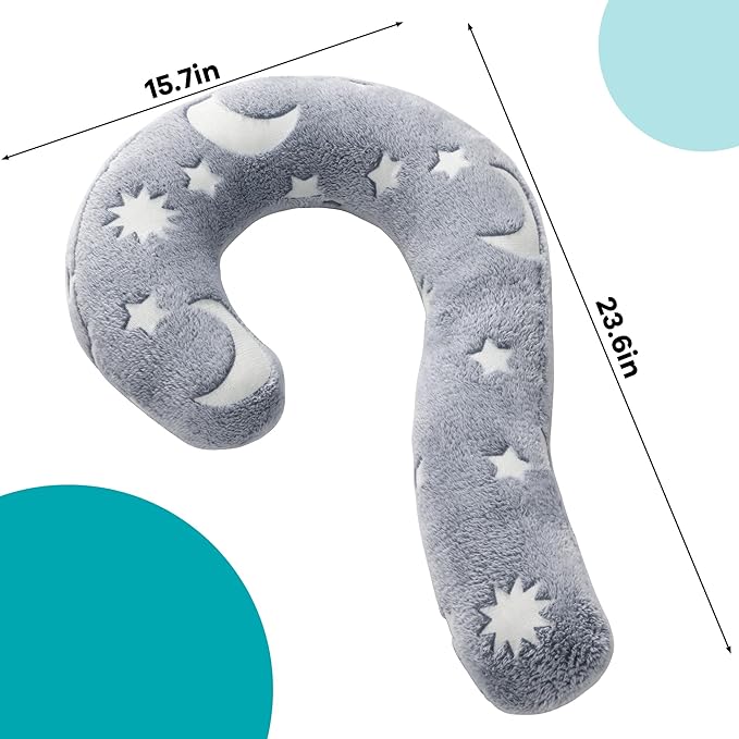 MABOZOO Question Mark Dog Pillow, Pet Pillow Glow in The Dark for Dogs and Cats, Question Shaped Dog Neck Pillow Calming Pillow Pet Calming Toy for Joint Relief Sleeping Improve