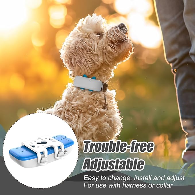 4pcs Attachment Clips, Dog GPS Silicone Clips for Cat Pet Location Activity Replacement Accessories Compatible with GPS (White)