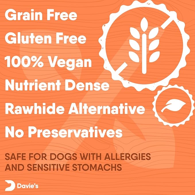 Davie's Sweet Potato Dog Treats Training - Bite Size Dog Treats for Small or Large Dogs, Dog Training Treats, Healthy Dog Treats Made in USA Only, Grain Free, Vegetarian Alternative to Rawhide Chews