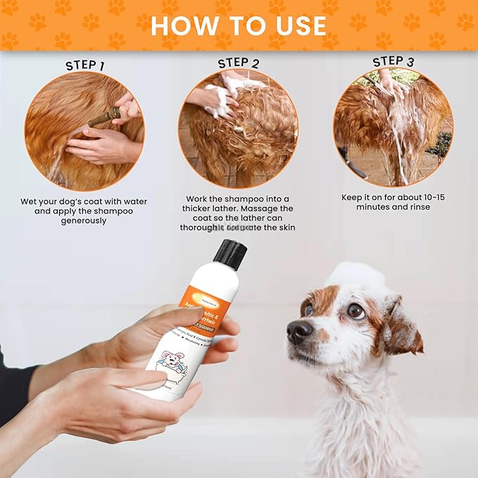 Antiparasitic & Antiseborrheic Dog Shampoo (16 oz)