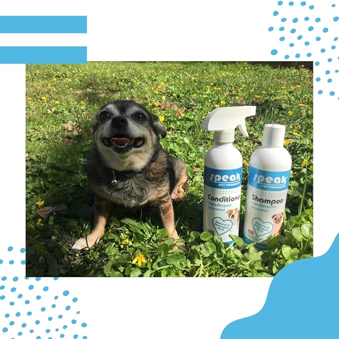 Natural Leave-in Conditioning Spray Refill, Hypoallergenic Unscented, for Dogs 1 Gallon