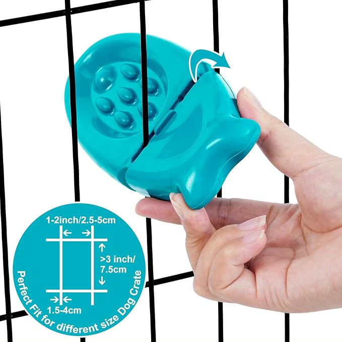 Dog Training Toy for Crate Training Peanut Butter Slow Feeder Treat Dispenser Training aid to Reduce Anxiety (Deep Fish)