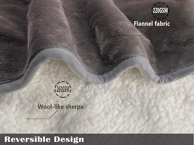 Bucephalus 50"×60" Waterproof Dog Blanket, Thick Reversible Soft Pet Blankets for Couch Bed Protection, Pee Proof Sherpa Fleece Blanket for Small Medium Large Dogs Puppy Cats Washable, Brown