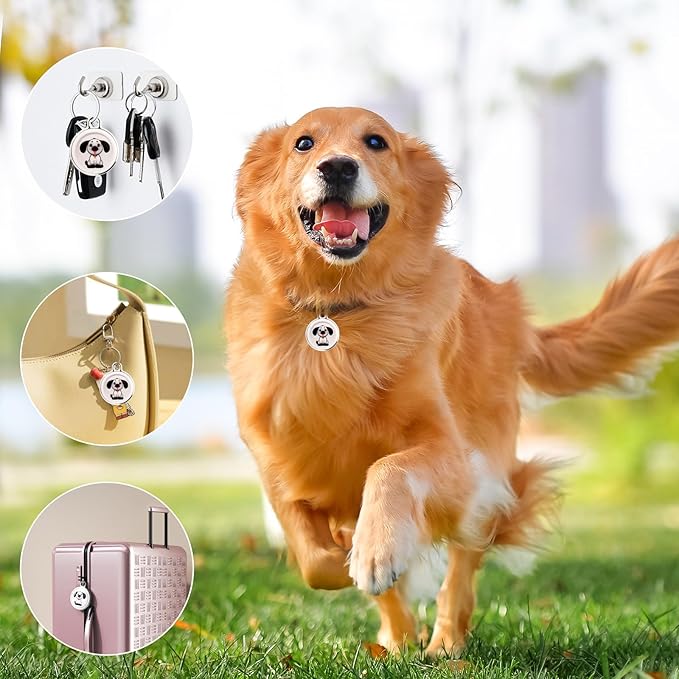Cat Collar Cat Tracker Collar Dog Tracker Pet Tracker Kittens GPS Tracker for Cats Dogs| Android and iOS Universal| No Monthly Fee | No Charging Required | Waterproof | Smart Anti-Loss Locator (Cat)