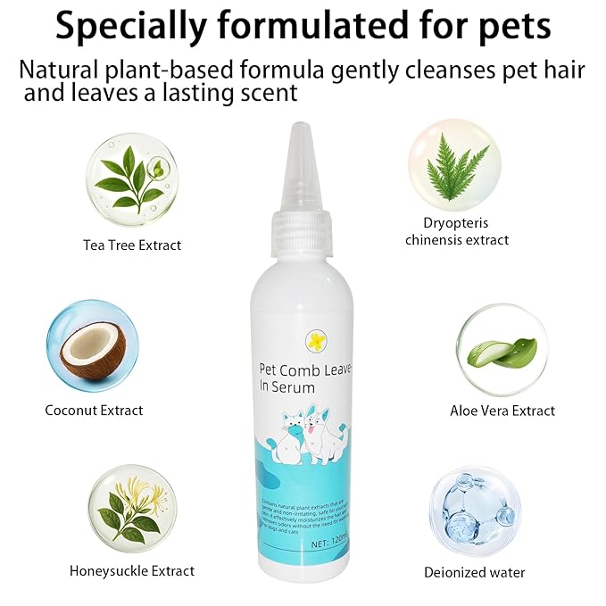 3-in-1 Steam Brush For Cats，Indoor Dog Grooming Shedding Defur Comb，For Long And Short Haired Pets Spray Hair Removal Comb – Includes Cleaning Waterless Shampoo