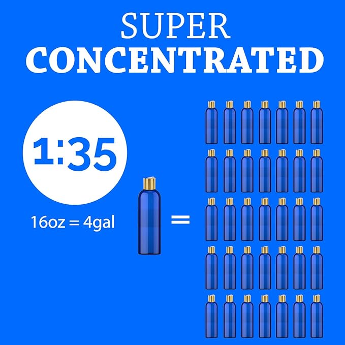 Concentrated Glossy Fur Shine - Professional Grooming Conditioner & Hair Detangler Spray for Dogs & Horses, Makes 4 Gallons, 16oz