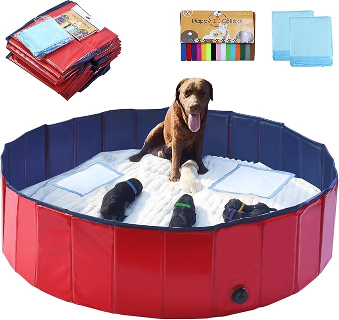 Artilife Dog Whelping Box Pool,Whelping Box for Dogs Birthing,Welping Box Whelping Pen for Puppies Whelping Supplies