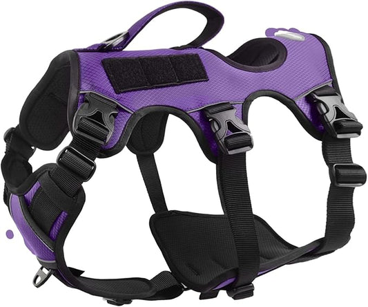 AUROTH Dog Harness, Escape Proof Dog Harness for Medium Sized Dog, No Pull Dog Harness for Large Dogs, Soft Padded Reflective Adjustable Dog Vest Harness with Lift Handle, Harness Medium Size Dog