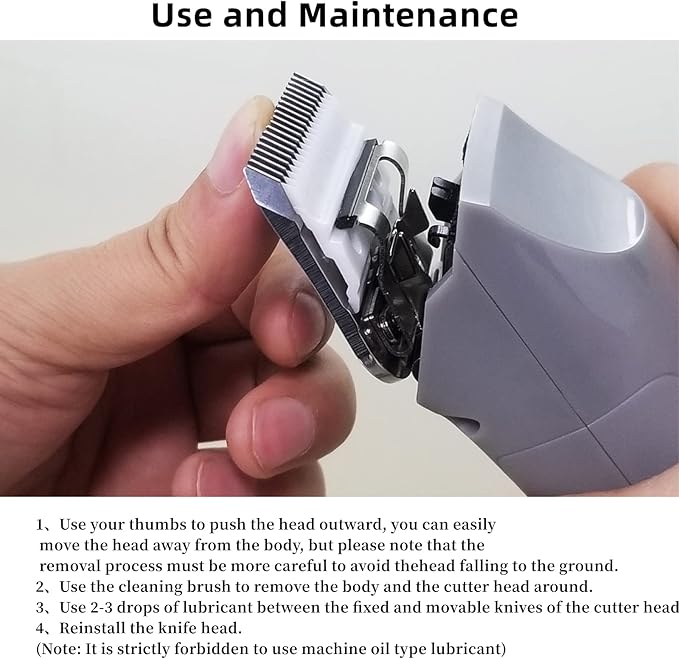 AIJALY 2PCS 5FC Blades Detachable Dog Grooming Ceramic Blades Compatible with Andis Dog Clippers，Replacement Blade Compatible with Wahl/Oster A5, KM Series Clippers,Size 5FC Cut Length 1/4"(6.3mm)