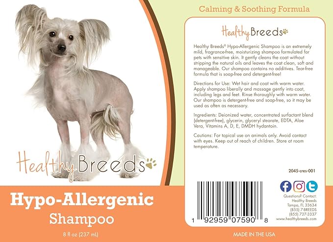 Healthy Breeds Chinese Crested Hypo-Allergenic Shampoo 8 oz