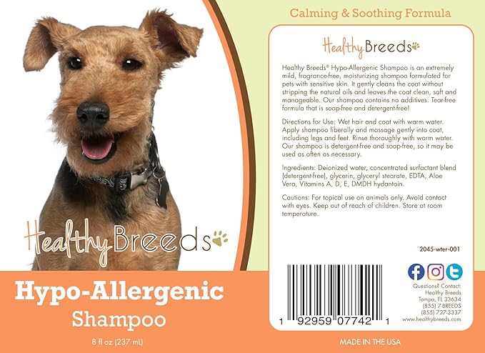 Healthy Breeds Welsh Terrier Hypo-Allergenic Shampoo 8 oz