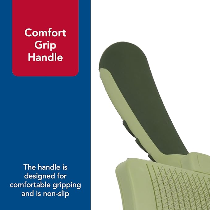 Coastal Pet Safari Dog Self-Cleaning Slicker Brush - Dog Deshedding Brush - Prevents Mats and Tangled Hair - For Dogs with Short or Long Hair - Medium - 4.25" x 4.06"