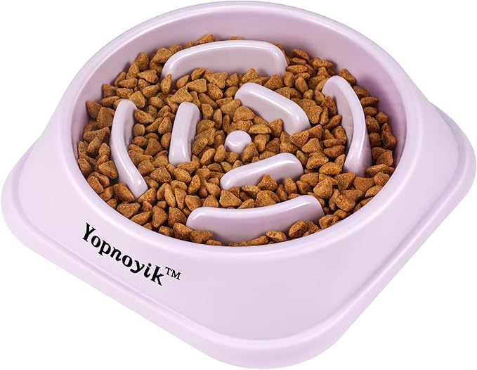 Slow Feeder Dog Bowls for Healthy Eating, Non-Slip and Anti-Choking Design, Reduces Bloating & Overeating for Large Dogs, Easy to Clean