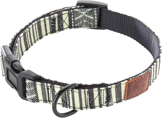 Embark Urban Dog Collar – Dog Collar Stylish & Durable Nylon Dog Collar for Large Dogs, Small Dogs & Medium Dogs.Comfortable Pet Collar Strong Buckles for Any Size Breed (Lunar, Large)
