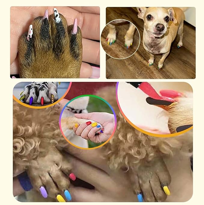 Dog Nail Polish Pens,12 Colors Dog Claw Care Nail Polish, Waterproof Acrylic Paint Pens, Quick Dry Dog Nail Markers for DIY Pet Nails