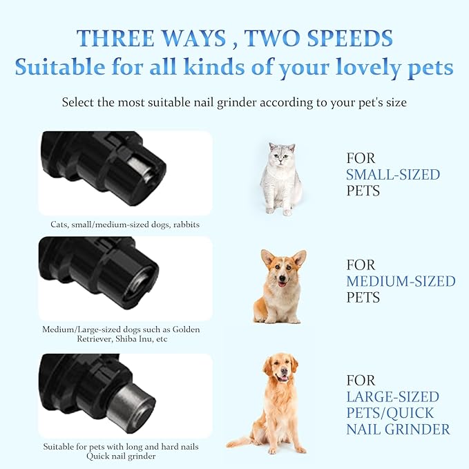 Grind Pro for Dogs,Electric Dog Nail Clippers for Dog Nail Grinders Rechargeable,Lower Noice Dog Nail Grinder,Dogs and Cats Paws Grooming Tool