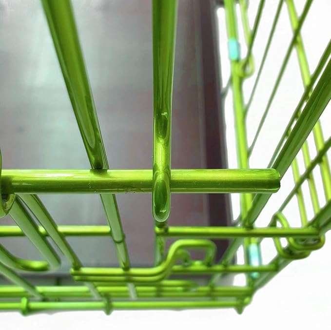 PET Expressions Luxury Colorful 48 Inch Foldable Dog Crate with 2 Doors | Free Training Ebook and Pet Calming Music | 3 Colors & 3