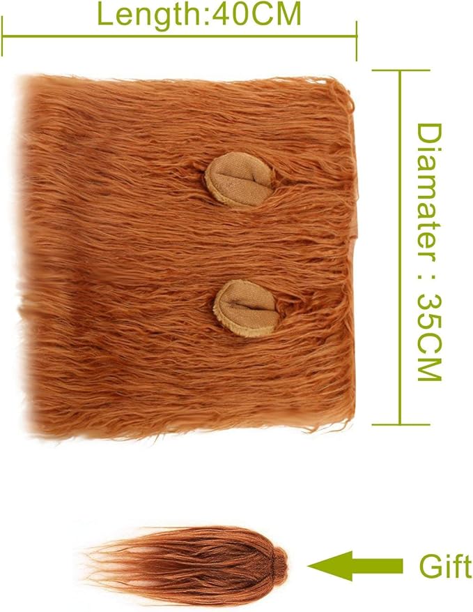 Basting Brush & Dog Lion Mane Constume-Love BBQ, Love Dog