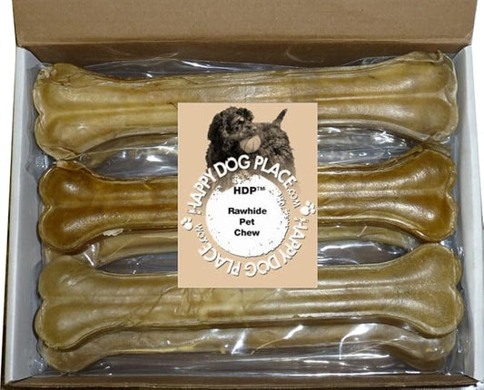 HDP Premium Pressed Rawhide Bones 12" Size:Pack of 1