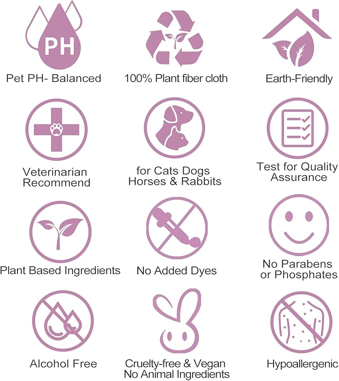 DR.EASY Lavender 200ct Scent Pet Wipes for Dogs and Cats，Ears, Face, Butt, Body and Eye –Convenient, Nature，Home or Travel，Best Pet Supplies