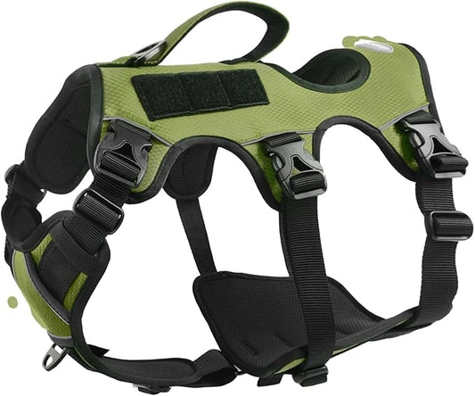 AUROTH Dog Harness, Escape Proof Dog Harness for Medium Sized Dog, No Pull Dog Harness for Large Dogs, Soft Padded Reflective Adjustable Dog Vest Harness with Lift Handle, Harness Medium Size Dog