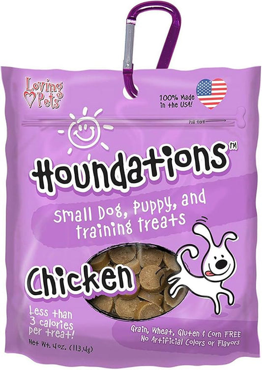 Loving Pets Houndations Chicken Training Treats Dog Treat, 4 Oz/One Size