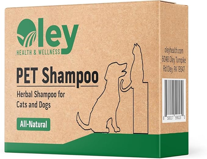 Shampoo for Dogs - All-Natural Pet Shampoo Bar & Soap - Herbal Cleansing and Conditioning for Your Beloved Pets - Premium Natural Pet Shampoo