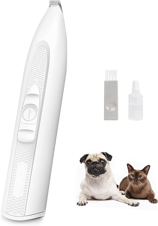 Dog Paw Trimmer, Dog Clippers, Cordless Cat and Small Dogs Clipper, Low Noise Electric Mini Pet Grooming Clippers for Trimming The Hair Around Face, Paw Pads, Eyes, Ears, Rump