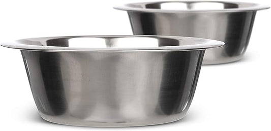 Neater Pet Brands Stainless Steel Dog and Cat Bowls (2 Pack) Neater Feeder Deluxe or Express Extra Replacement Bowl (Metal Food and Water Dish) (1.5 Cup Deep)