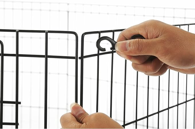 Pet Trex 24" Exercise Playpen for Dogs Eight 24" x 24" High Panels with Gate