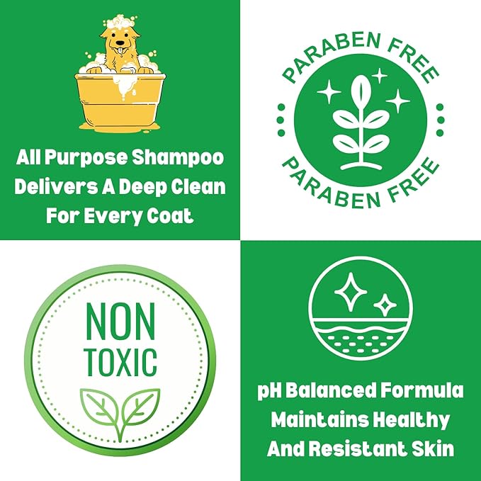 Clean Shampoo for Dogs and Cats with Great Long Lasting Scent 16 oz. | Cruelty-Free | Paraben-Free | Biodegradable and Non-Toxic | Made in USA