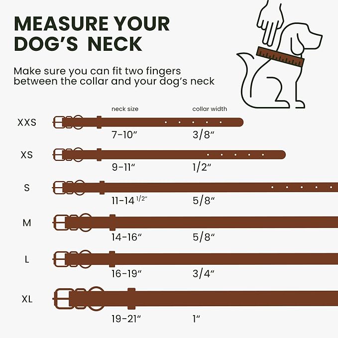 BRONZEDOG Rolled Leather Dog Collar with QR ID Tag Adjustable Soft Round Collars for Small Medium Large Dogs Puppy Cat (12" - 14" Neck Size, Cognac Brown)
