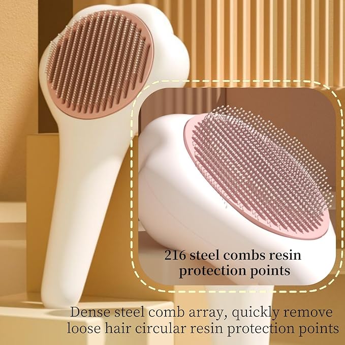 3PCS Cat Brush with Release Button,Dog Brush,Cat Brush Dog Brush for Shedding Grooming, Cat Brushes for Indoor Cats, Dog Grooming Brush Pet Brush for Semi-Short to Semi-Long Hair