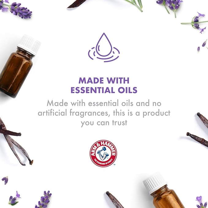 Arm & Hammer for Pets Air Care Calming Bamboo Charcoal Air Purifying Bag in Lavender Vanilla Scent | 17.6 oz Odor Absorbing Charcoal Bag | Easy Pet Odor Eliminator for Pet Households (FF12537)