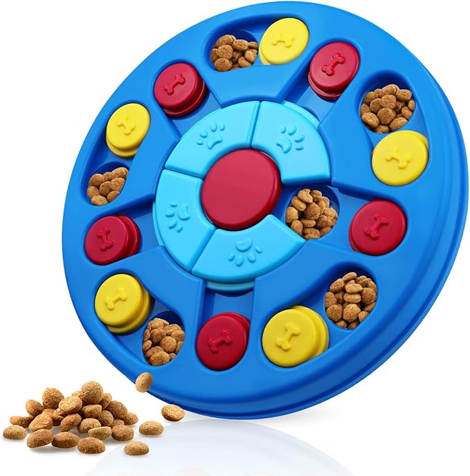 Dog Puzzle Toys Interactive Puzzle Game Dog Toy for Smart Dogs IQ Stimulation Treat Puzzle Toy for Dogs Treat Training,Puzzle Slow Feeder to Aid Pets Digestion (Advanced Level 2-3)
