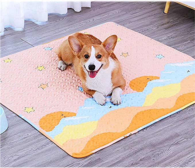 New Upgrade Dog Playpen Mat Crate Mat Puppy Pads,Personalized Dog Crate Pad[PLAYPEN NOT Included],Reusable Whelping Playpen Crate Super Absorbing Washable Leak-Proof Pet Mattress Pad Pet Training Pad