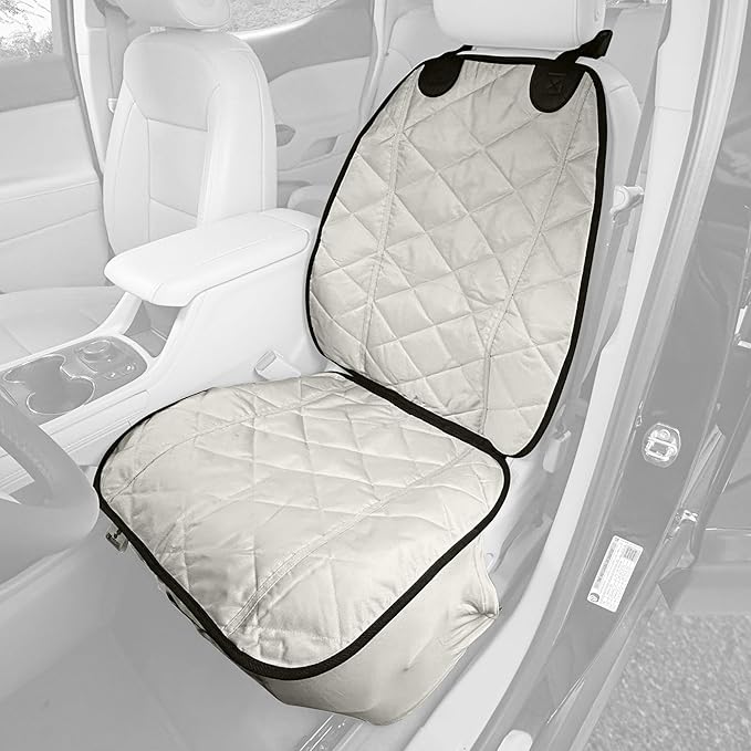 4Knines Front Seat Cover for Dogs (Tan) - USA Based Company